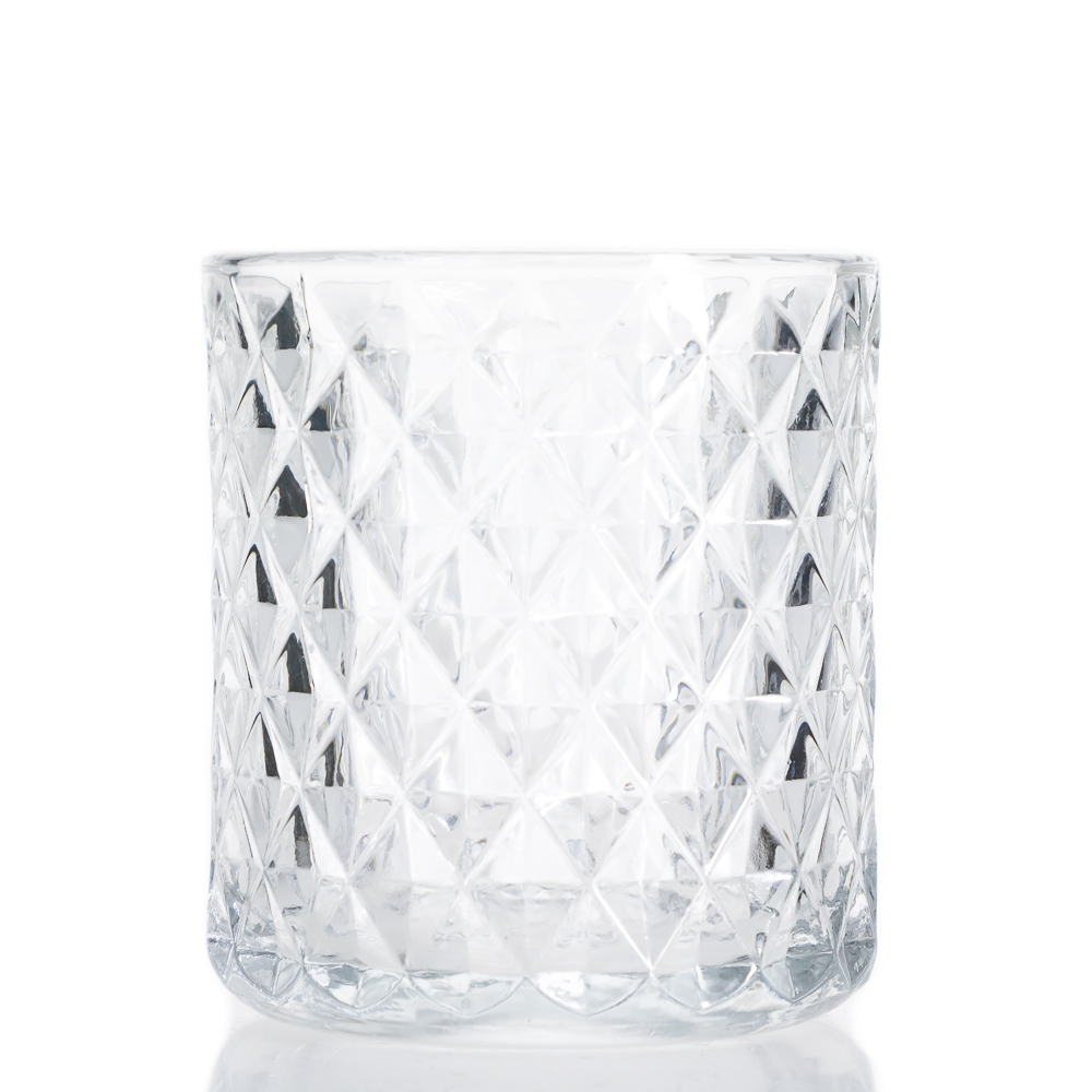 Glass Bottle Supplier Sale Clear Candle Holder 280 ML Glass Candle Jars 